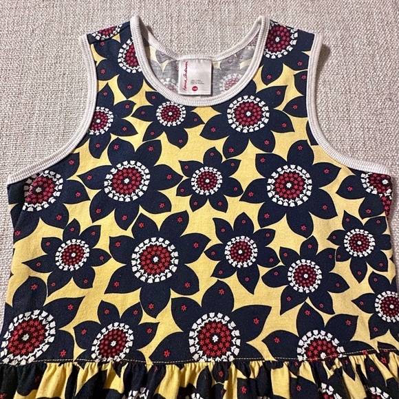 HANNA ANDERSSON Racerback Skater Dress Cotton Floral Sleeveless Girl 140 (US 10) - Picture 2 of 14